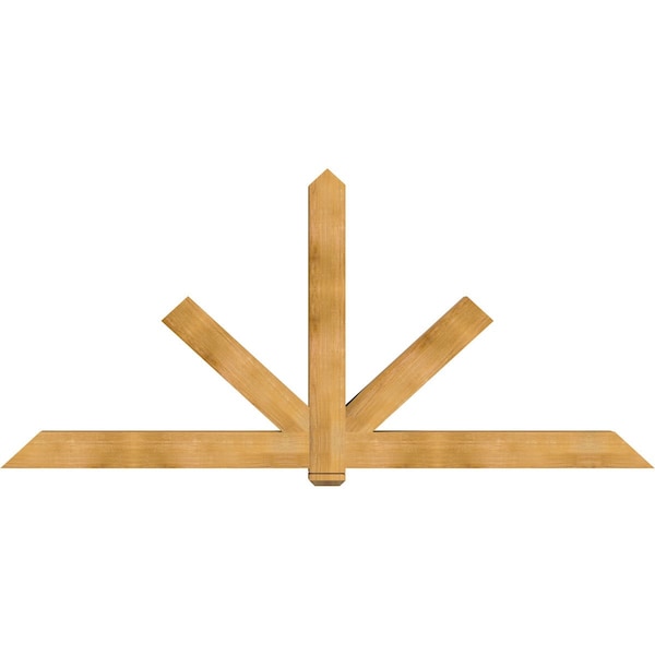 Ekena Millwork Kennewick Rough Sawn Timber Gable Bracket, Western Red Cedar, 108"W x 49"H x 6"D x 6"F, 11/12 Pitch GBW108X49X0606KEN00RWR - main